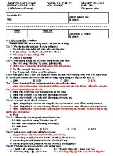 Đề kiểm tra cuối kỳ I môn Tin học Lớp 6 - Năm học 2021-2022